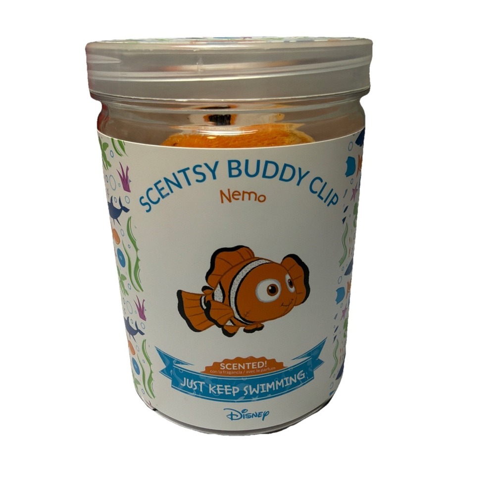 New Scentsy Buddy Clip Disney Nemo Just Keep Swimming New Scented Lovie Keychain